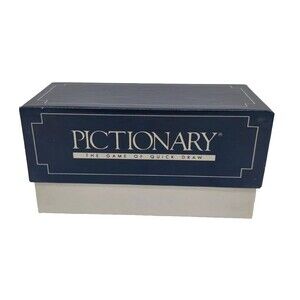 Vintage 1985 Pictionary 1st Edition Replacement Cards 1 Box Game Parts Pieces
